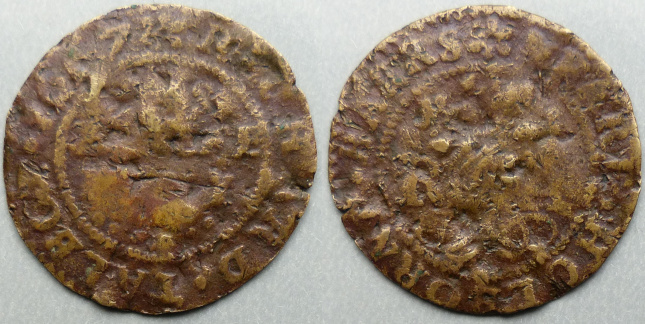 Holborn Bars, Richard Talbot 1667 halfpenny